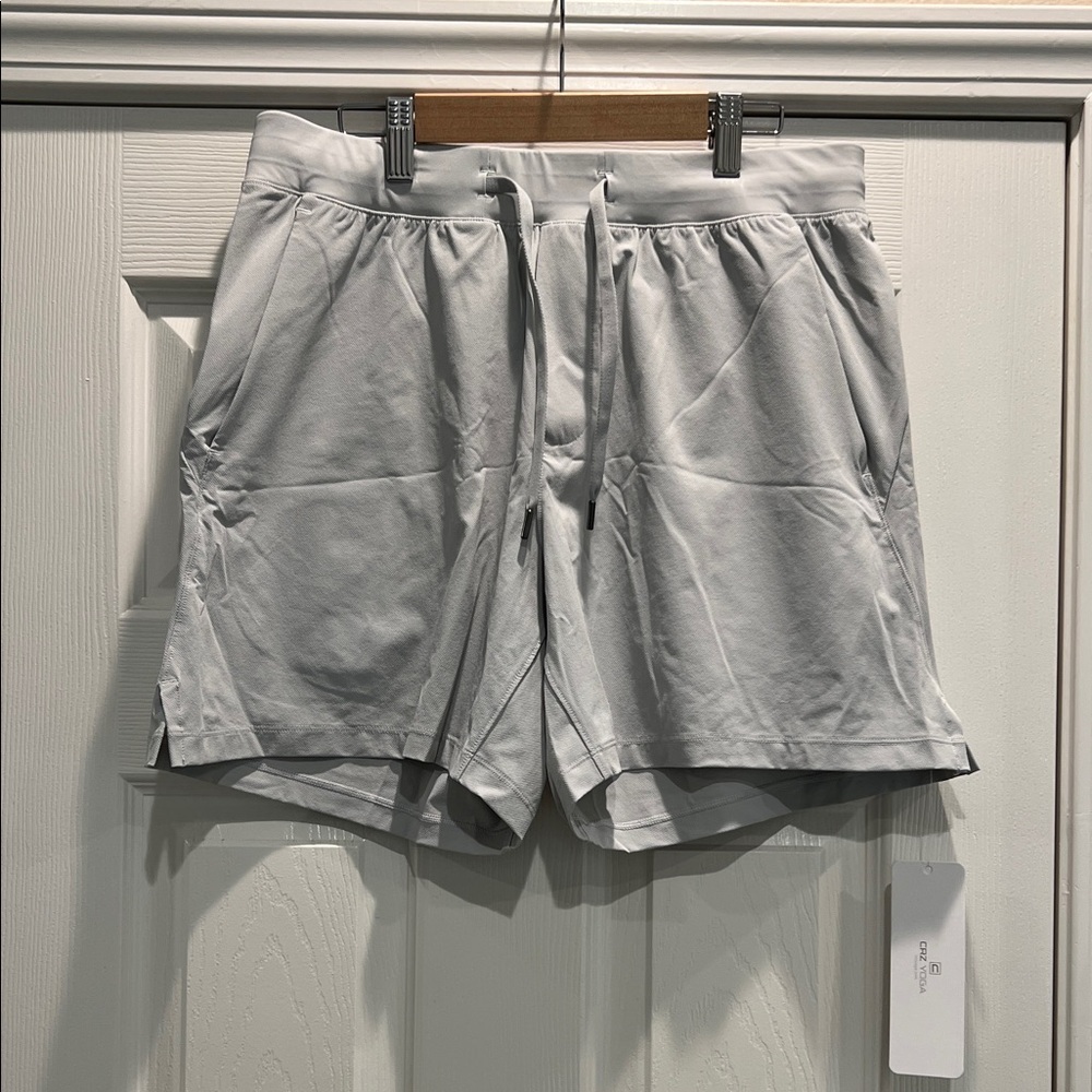 Light Gray Women's Athletic Drawstring Shorts